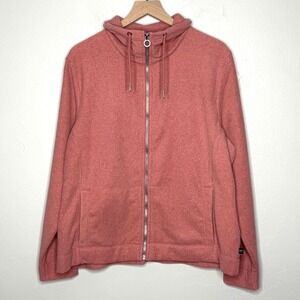 Regatta Great Outdoors Womens Fleece Jacket 16 Red Quarter Zip Hiking Camping